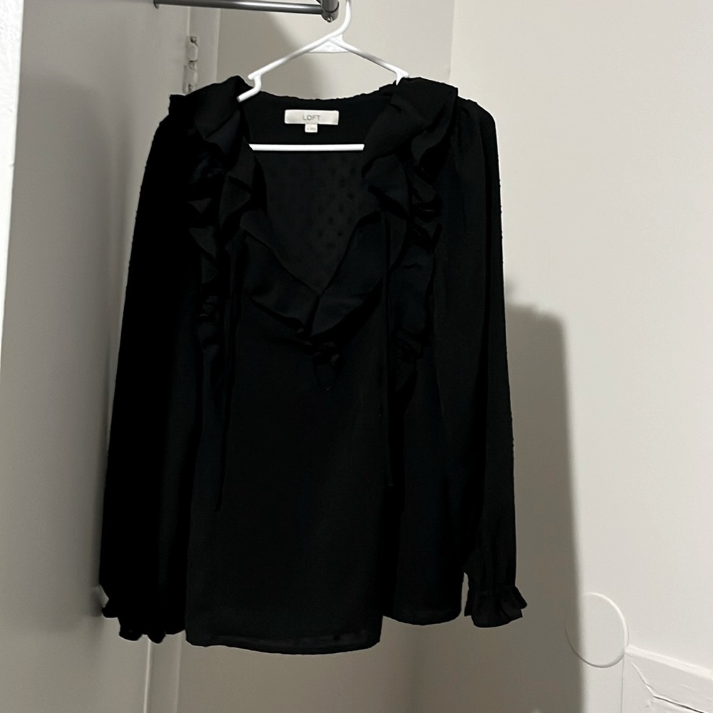 Loft polka dot blouse